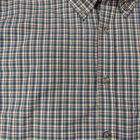 Mountain Khakis Shirt Mens XL Green Blue Plaid Button Down Long Sleeve Pocket - Picture 5 of 13
